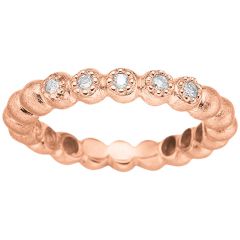Blossom - Diamant Ring - 14 Karat Rosaguld