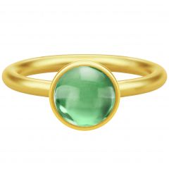 Julie Sandlau - Primini Green Ring - Forgyldt