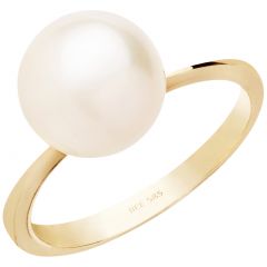 Aveny - Perle Ring - 14 Karat Guld