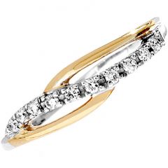 Aveny - Brilliant Ring - 14 Karat Guld