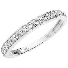 Aveny - Diamant Alliance Ring - 14 Karat Hvidguld