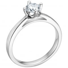 Mads Z - Crown Diamant Ring - 14 Karat Hvidguld