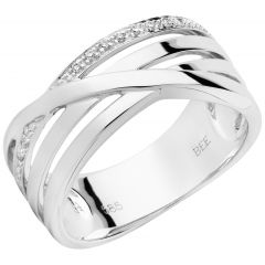 Aveny - Diamant Ring - 14 Karat Hvidguld