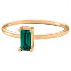 Ro Copenhagen - Nord Green Mini Ring - 18 Karat Guld