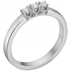 Mads Z - Crown Alliance Diamant Ring - 14 Karat Hvidguld