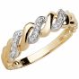 Aveny - Snoet Diamant Ring - 8 Karat Guld