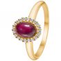 Mads Z - Royal Ruby Diamant Ring - 14 Karat Guld