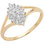 Aveny - Diamant & Brilliant Ring - 14 Karat Guld