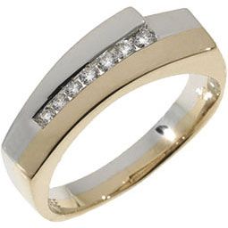 Aveny - Diamant Ring - 14 Karat Guld/Hvidguld