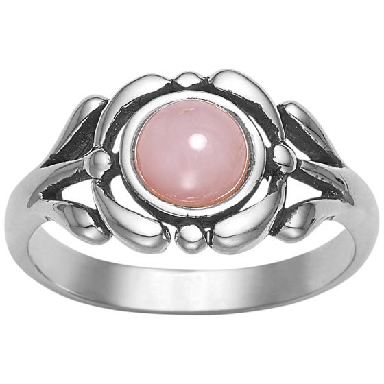 Blossom - Pink Opal Ring - Sølv
