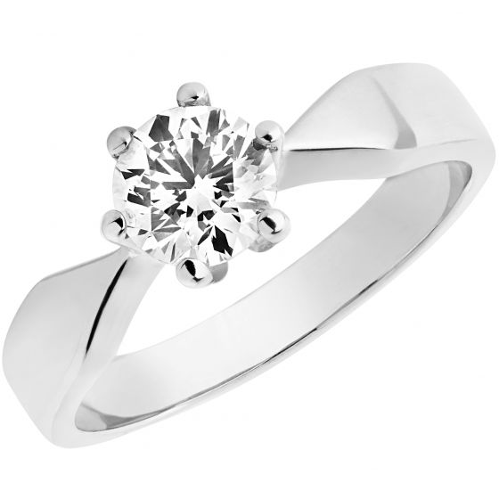 Aveny - Starlight Diamant Ring - 1,00ct - 14 Karat Hvidguld