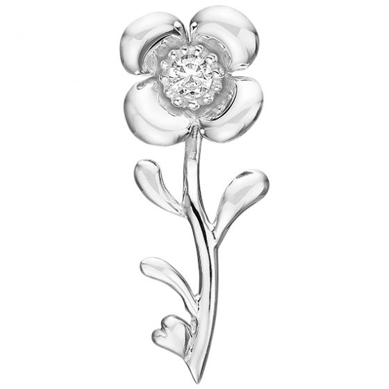 Blossom - Blomster Broche - Sølv